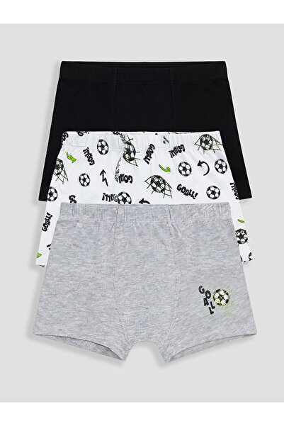 LC Waikiki Peak New Season Printed Boys' Boxer 3-Piece