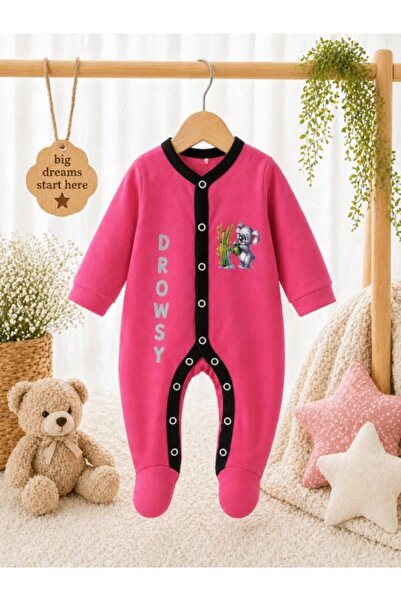 Superbaby Βρεφικό βαμβακερό ολόσωμο φορμάκι με μποτάκια, Κοάλα