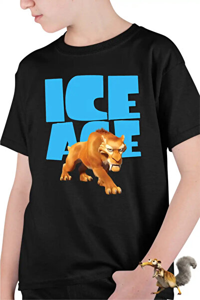 OEM Tricou Copii Baieti Ice Age Diego Smilodon Tigru
