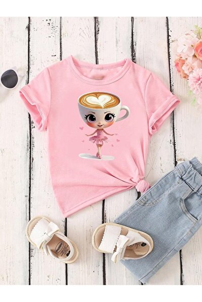 SVART WEAR Ballerino Cappuccino majica sa printom, okrugli izrez, 100% pamuk,...