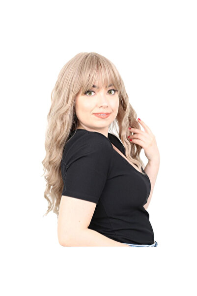 colezium Perçemli Long Water Fiber Sen Wig/ Ashy Baby Yellow