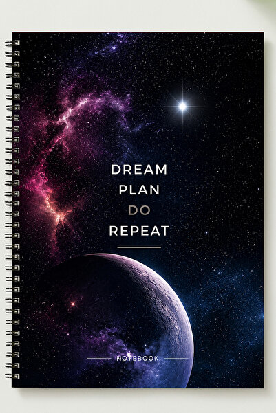 BLACKONECLASS Special Design Themed A5 Metal Spiral Bound Unlined Cardboard C...
