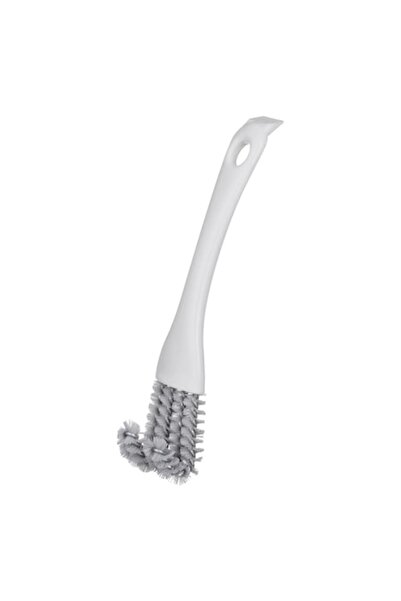 OEM Perie curbată albă pentru curățarea grătarului BBQ 17x3.5cm