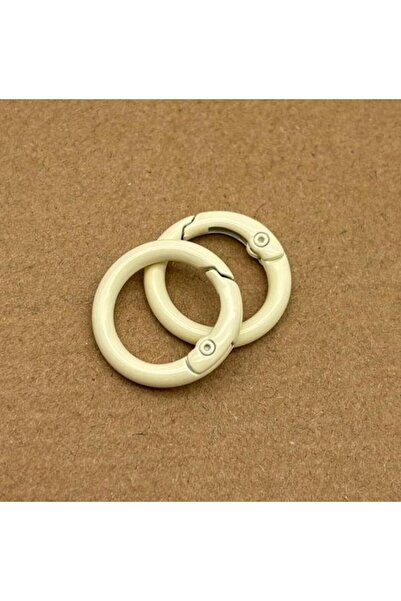 angel çanta aksesuar Σετ 2 τεμαχίων Κρεμ Χρώμα 2 εκ. Δαχτυλίδι με φιόγκο