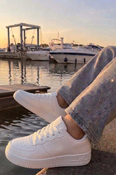 Nubbock Adidași albi uni cu dungi NK4166