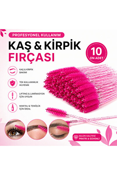 Fanatic 10'lu Kaş Ve Kirpik Tarama Fırçası, İpek Kirpik Fırçası