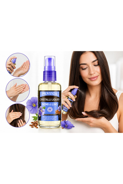 iproven I Provenzali Υγροί Κρύσταλλοι για τα Μαλλιά με Λιναρόσπορο 50 ml, ορό...