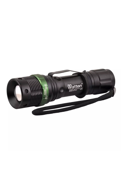 Watton Uzun Menzilli Zoomlu LED El Feneri Oto Şarjlı Profesyonel Kullanım WT-012