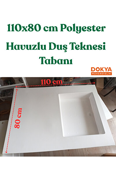 dokya dizayn Karavan ve Tekneler için Havuzlu Duş Teknesi Tabanı- Polyester- ...