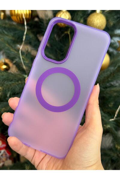 TechTrove Galaxy S25 FE Kılıf Darbe Emici Magnetic Halkalı Buzlu Sararmaz Kılıf