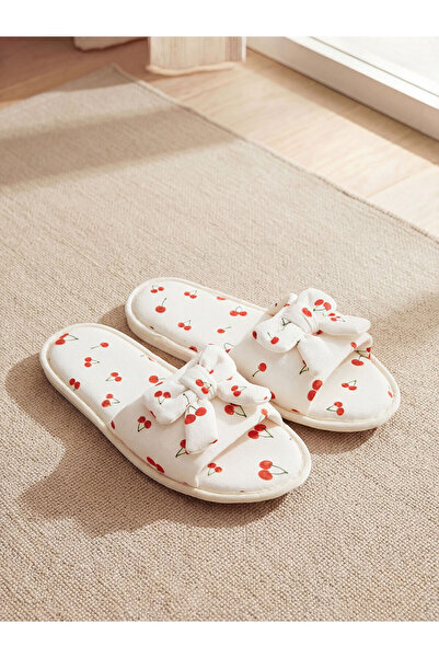 LC Waikiki Özmarka New Season Bow Detailed Women's House Slippers