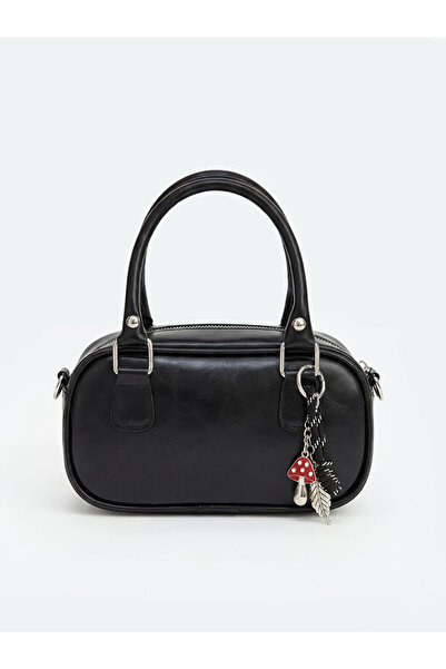 LC Waikiki Μαύρη αφαιρούμενη γυναικεία τσάντα ώμου