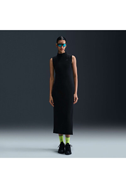 Nike W Nsw Tech Fleece Maxi Tank Dress Elbise
