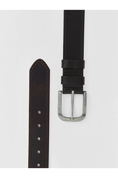 LC Waikiki Brown Genuine Leather Men's Belt
