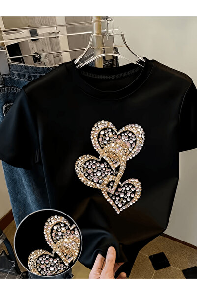 one button Μπλουζάκι Premium Oversize με στάμπα χρωματιστής μαργαριταρένιας κ...