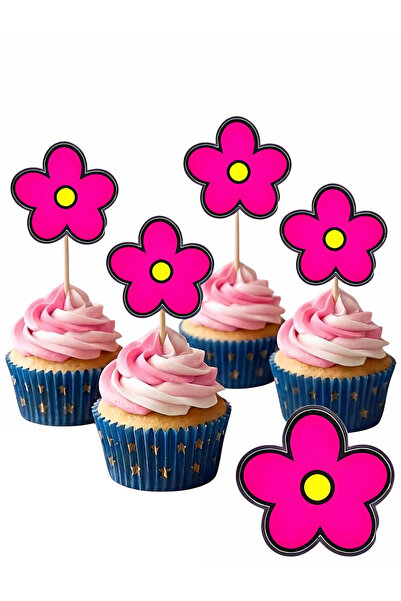 telaşe memuru Hello Kitty 10 Adet Cupcake Pasta Süsü - Hello Kitty Şekilli Kü...