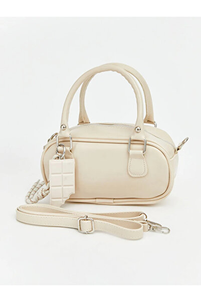 LC Waikiki Γυναικεία τσάντα ώμου με μπεζ λεπτομέρεια αξεσουάρ