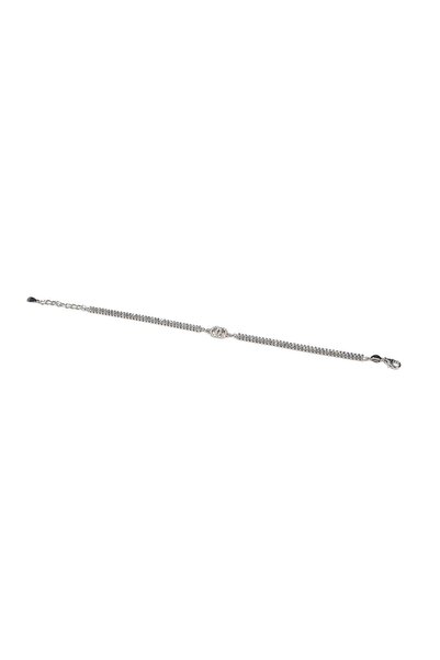 mySTILL Silver Bracelet 925 - with Zirconia - Adjustable - 200 mm x 5 mm - Co...