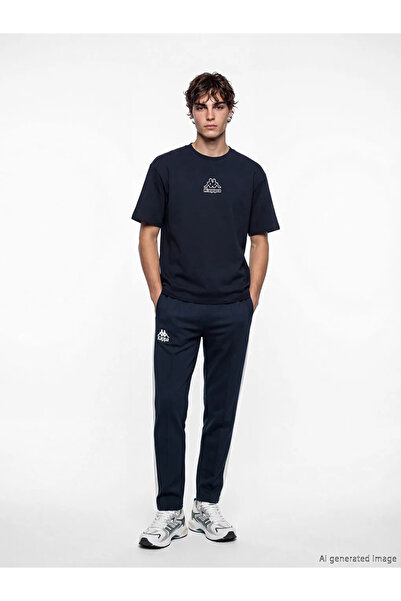 LC Waikiki Αθλητικό μπλουζάκι Unisex με στάμπα σε μπλε ναυτικό χρώμα