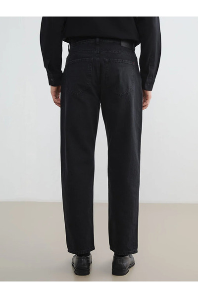 LC Waikiki Μαύρο ανδρικό τζιν παντελόνι 745 Baggy Fit