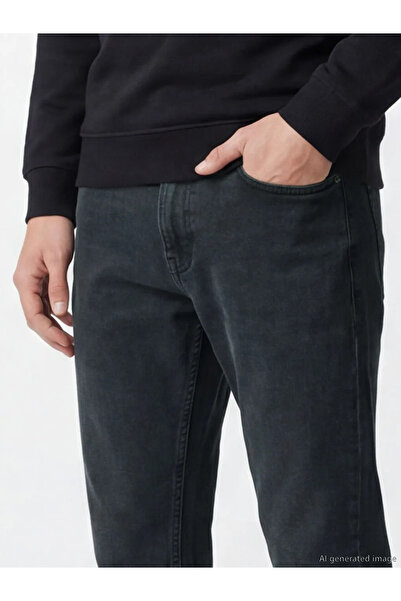 LC Waikiki Ανδρικό τζιν παντελόνι Anthracite 779 Regular Fit