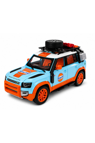 Defender سيارة دفع رباعي لعبة معدنية 1:22 بتصميم Golf مع صوت وإضاءة وفتح الأب...