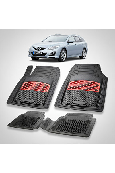 TEAMCAR Πατάκια δαπέδου συμβατά με Mazda 6 II 2008-2012 |   Κόκκινο