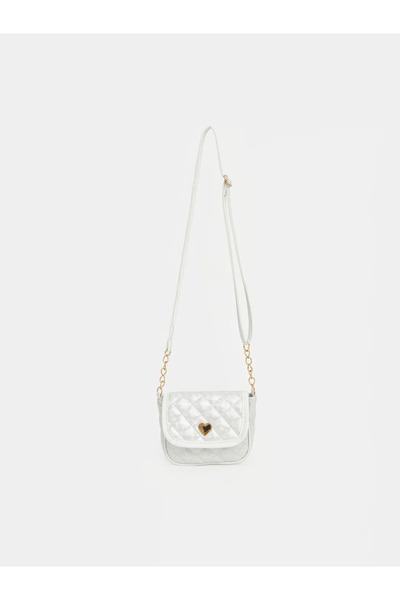 LC Waikiki White Leather Look Girl's Shoulder Bag