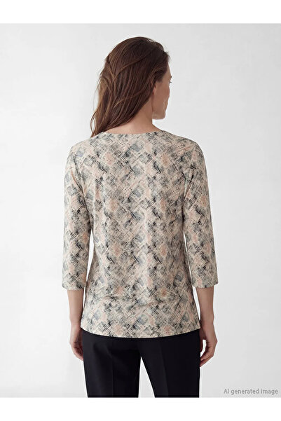 LC Waikiki Μπλούζα με μικτό σχέδιο σε σχήμα ποδηλάτου