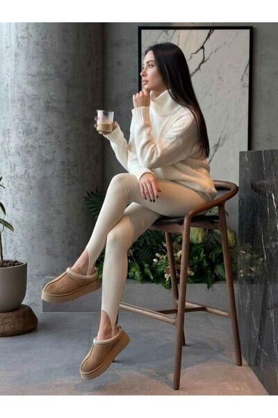 LOKADI Κολάν πλεκτό με ψηλή μέση στήριξη (που περνάει από τη φτέρνα)