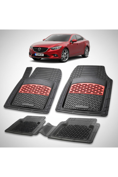 TEAMCAR Πατάκια δαπέδου συμβατά με Mazda 6 III 2012-2023 |   Κόκκινο