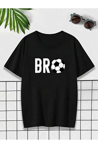 SVART WEAR Tricou cu mânecă scurtă pentru copii și adolescenți, 100% bumbac, ...