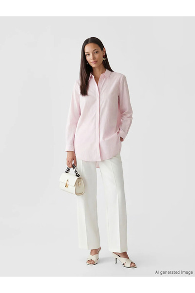 LC Waikiki Γυναικεία τσάντα ώμου με μπεζ δερμάτινο φουλάρι