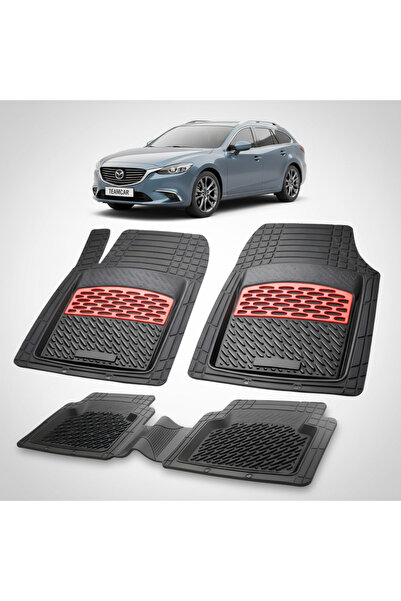 TEAMCAR Συμβατά πατάκια δαπέδου για Mazda 6 GJ/GL 2012-σήμερα |   Κόκκινο