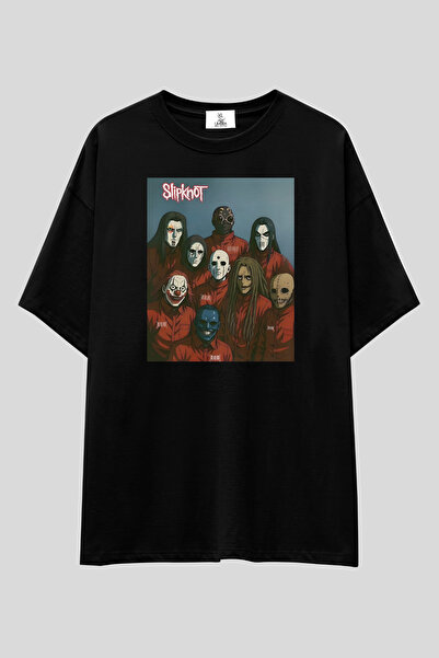 UmbraWear Slipknot majica | Unisex 100% pamuk, crna metal grupa, majica sa pr...