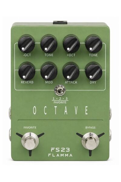 GÜMRÜK BEY Flamma Fs23 Stereo Octaver Pedal – Dual Footswitch Effects Solution