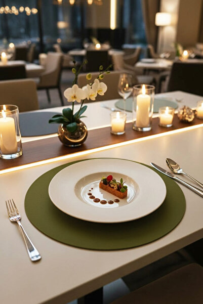 Morika Σετ 6 τεμαχίων στρογγυλών παντελονιών από συνθετικό δέρμα σε στυλ αμερ...