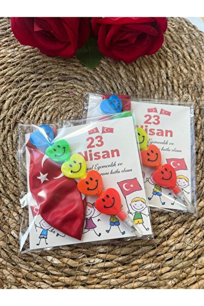 hemdemhediyelik 10 Pieces April 23 / May 19 Balloon and Egg-Laying Pen School/Class Gift