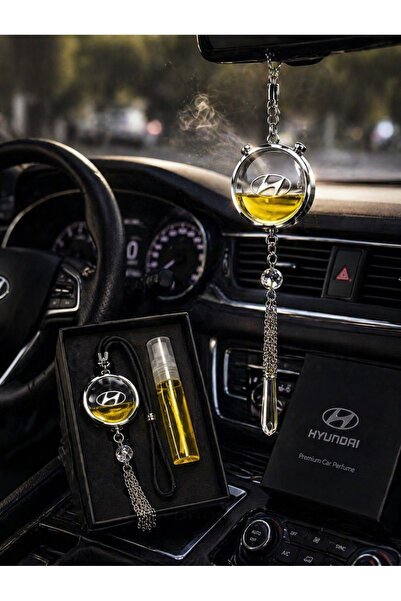 LİNALP Hyundai uyumlu Araç Kokusu Dikiz Aynası Asma Oto Parfüm Araç Süsü Meta...