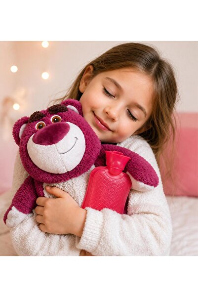 onestophube Pinky Love Bear Peluş Isı Torbalı Ayıcık Su Torbası
