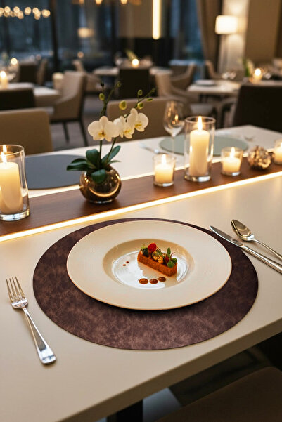 Morika Σετ 6 τεμαχίων στρογγυλών παντελονιών από συνθετικό δέρμα σε στυλ αμερ...