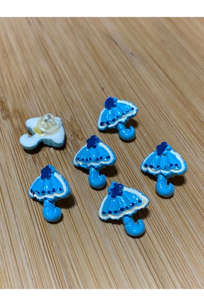 Lorin hobi Bottom-Mounted Umbrella Baby Button 17 mm 10 Pieces Blue