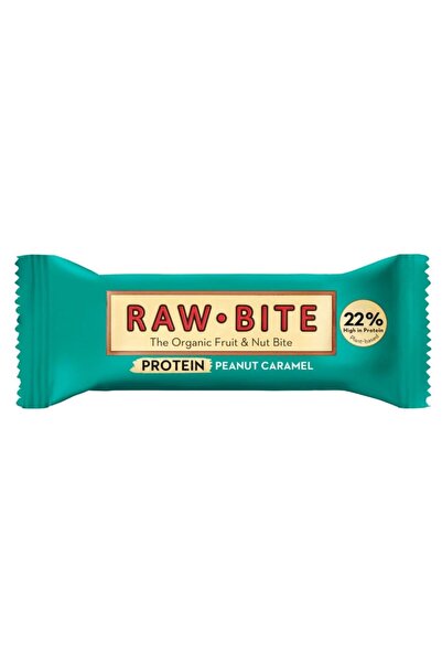 raw bites Μπάρα πρωτεΐνης 22% - χωρίς γλουτένη, χωρίς πρόσθετη ζάχαρη, καραμέ...