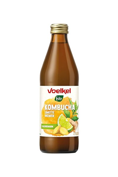 Voelkel Băutură Kombucha Organică cu Lime și Ghimbir, 330ml