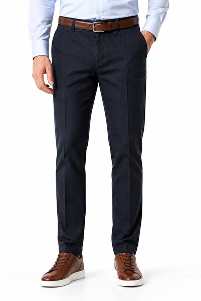 LAVETTO Men's Canvas Trousers Regular Fit Summer Bgl-St05403