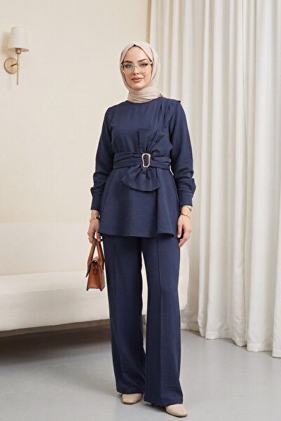 Modamorfo Σετ Cupra με παντελόνι με λεπτομέρεια φιόγκου και αγκράφα στη μέση ...