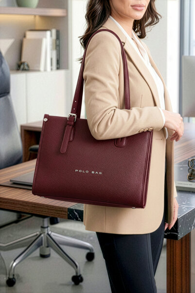 POLO BAG Kadın Shopper Omuz Çantası (23x34 CM)