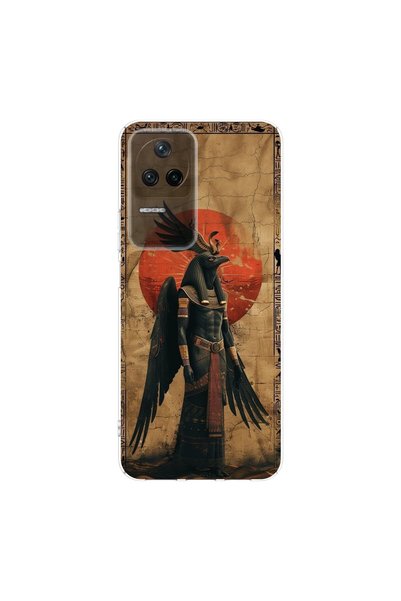 PPKin Poco F4 Compatible Antique 7 Design Transparent Case