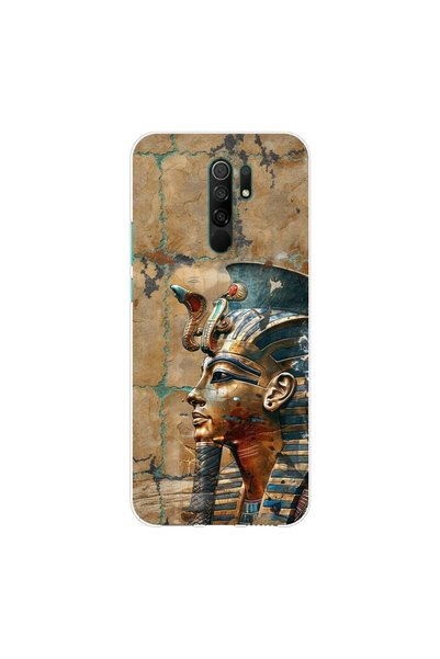 PPKin حافظة شفافة متوافقة مع Redmi 9 بتصميم Antique 6