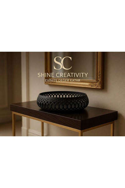 Shine Creativity Dekoratif Vestiyer Kasesi – Anahtar, Cüzdan ve Günlük Eşyala...